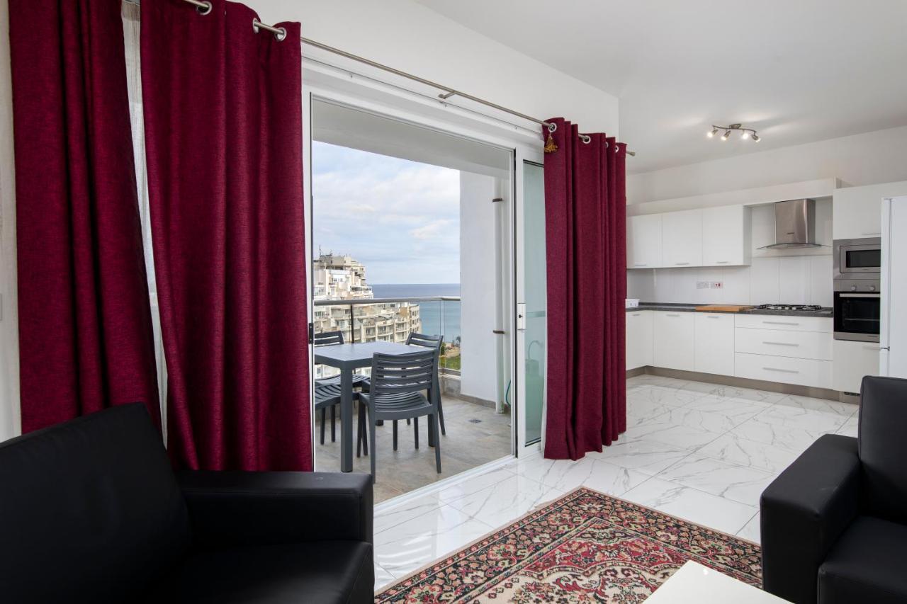 Sea View Apartment 2 Bedrooms 2 Bathrooms, 2 Minutes Away From The Sea Saint Julian's Εξωτερικό φωτογραφία